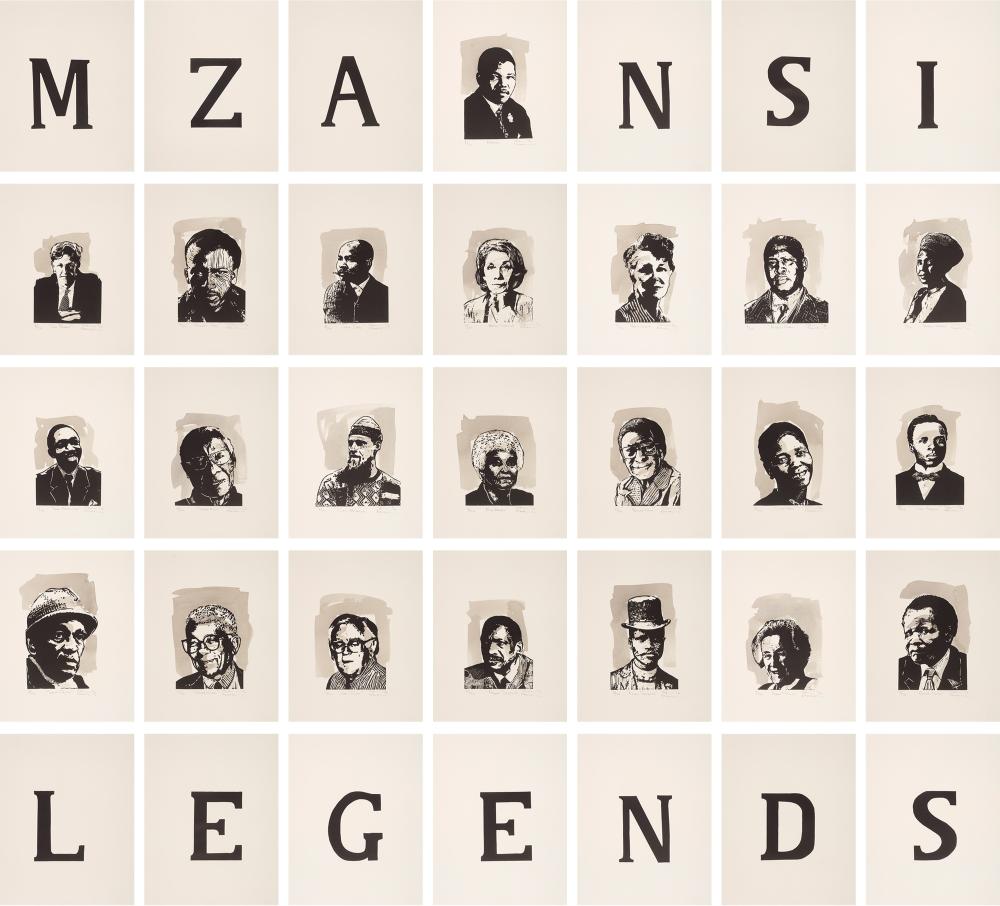 Sam Nhlengethwa comparable auction result: sam nhlengethwa mzanzi legends