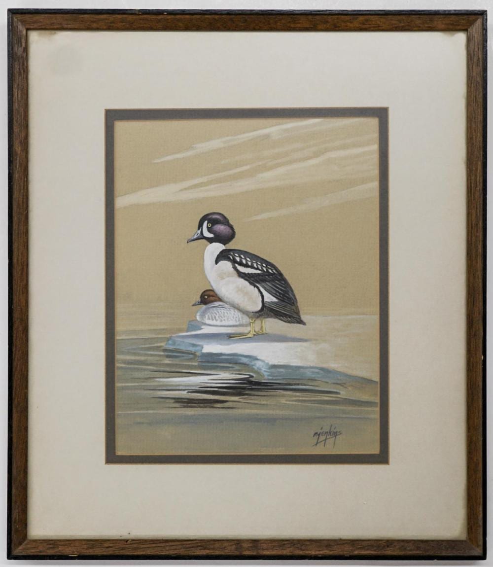 Ron Jenkins comparable auction result: ron jenkins montana original framed watercolor