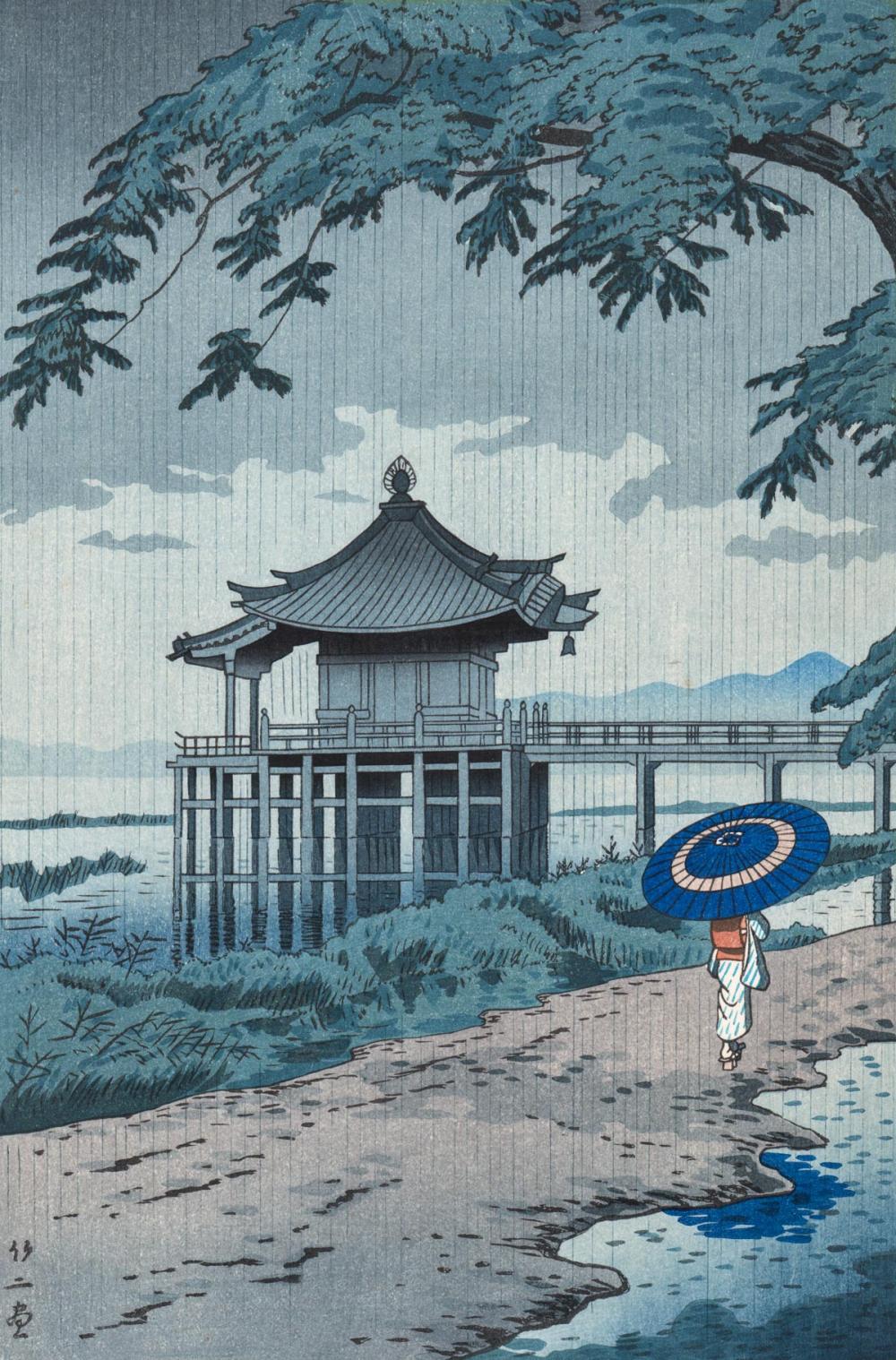 Takeji Asano comparable auction result: takeji asano japanese woodblock print
