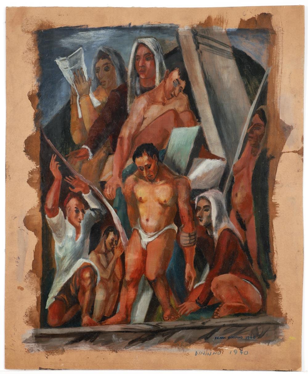frank dininno 1940 painting descent from the cross · Concept Art Gallery · 2024-09-21 Frank Dininno comparable auction result: frank dininno 1940 painting descent from the cross