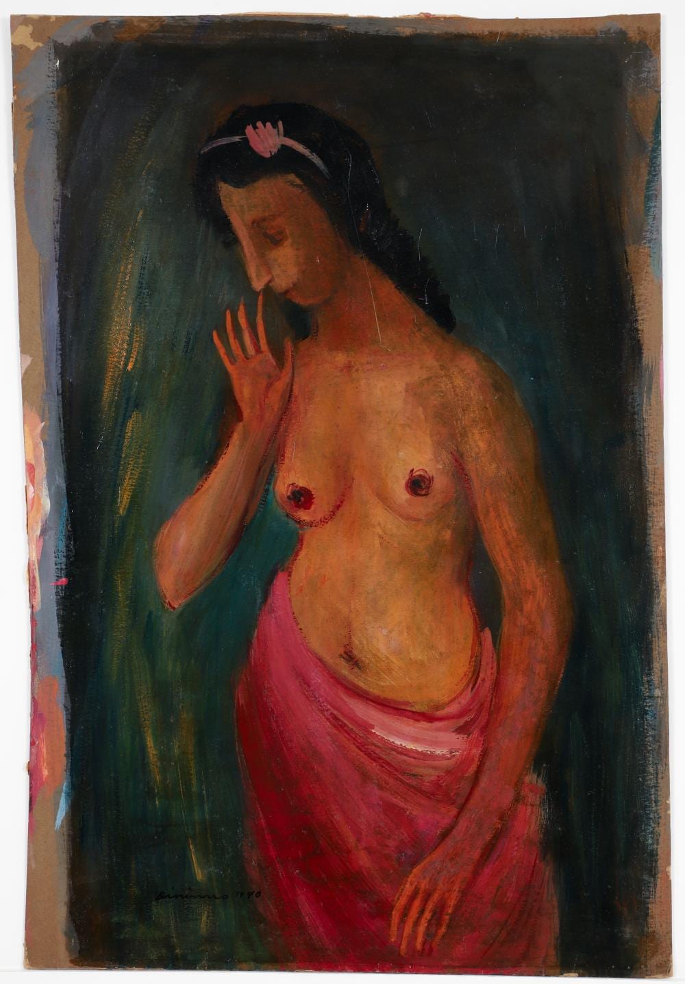 frank dininno 1940 tempera standing nude · Concept Art Gallery · 2024-09-21 Frank Dininno comparable auction result: frank dininno 1940 tempera standing nude