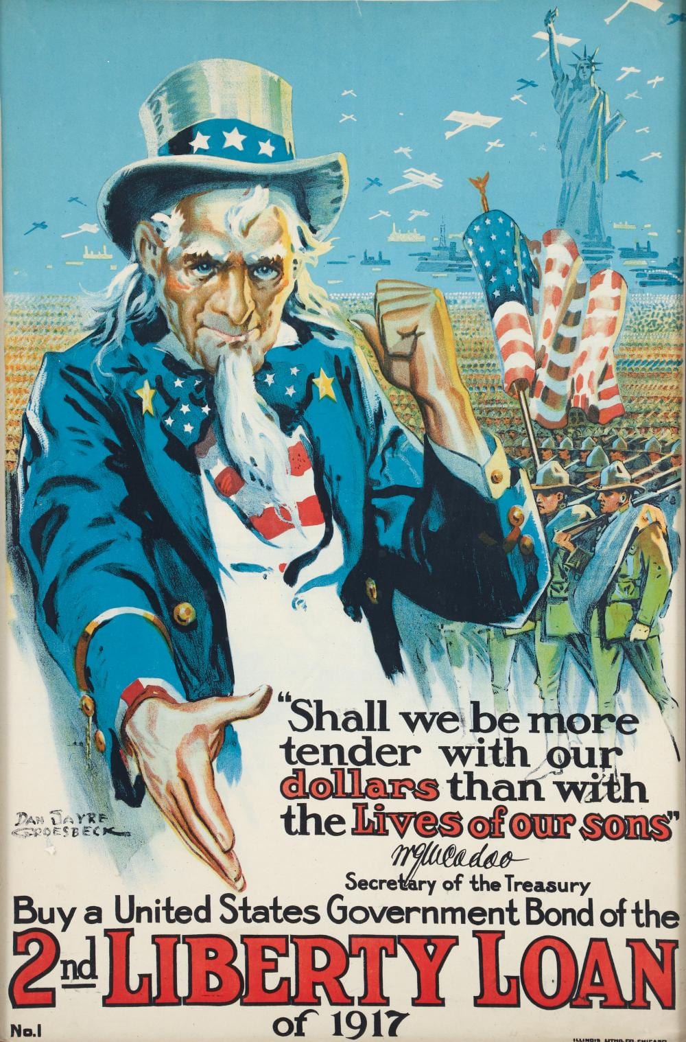 Dan Sayre Groesbeck comparable auction result: dan sayre groesbeck vintage poster shall we be more tender