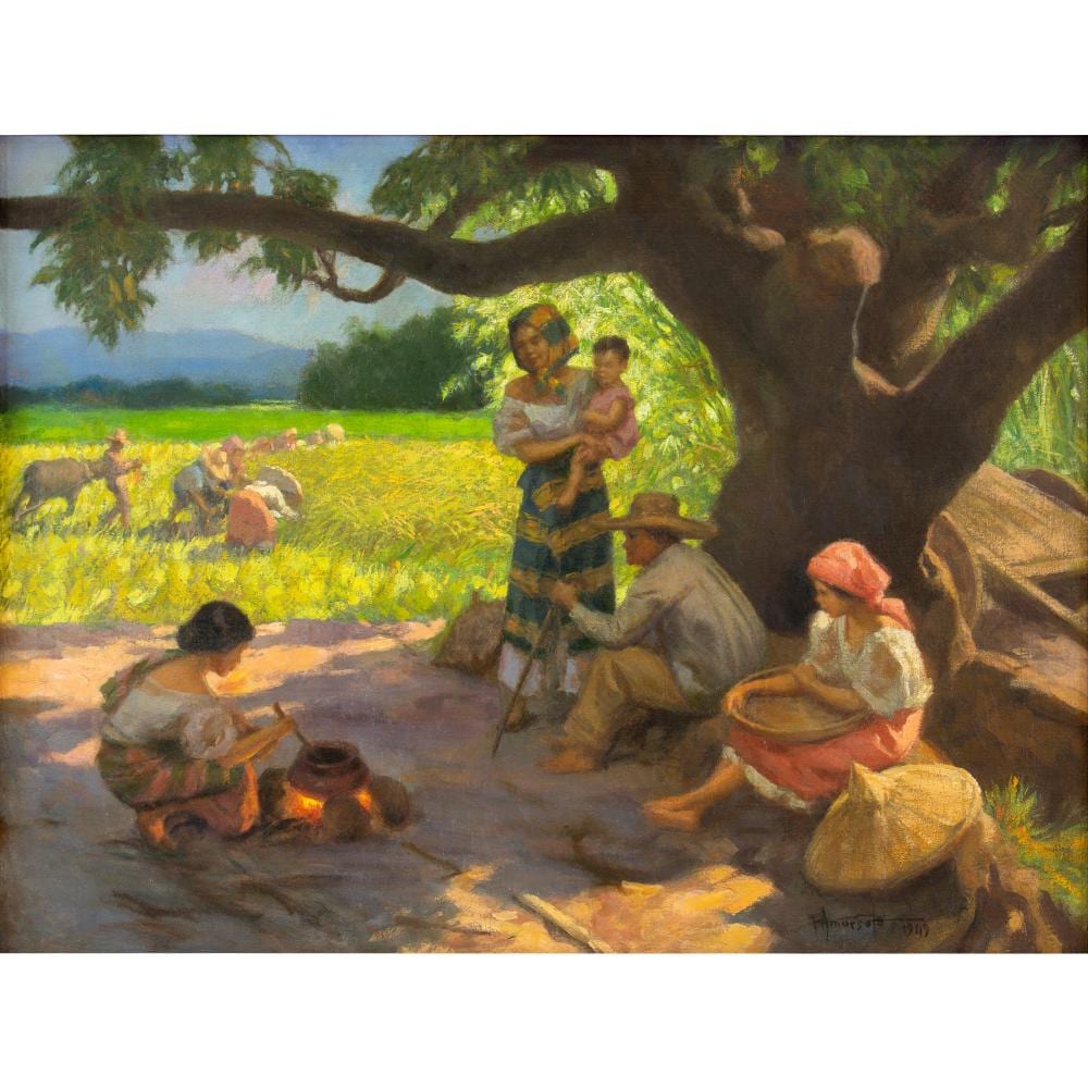 Fernando Amorsolo (1892 - 1972) - Harvesting Perales comparable sale