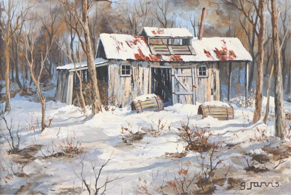Georgia Jarvis comparable auction result: georgia jarvis sugar shack oil painting