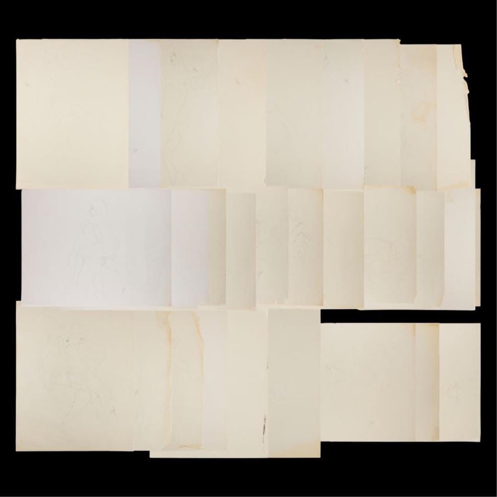Fritz Willis comparable auction result: group of 30 erotic drawings by fritz willis