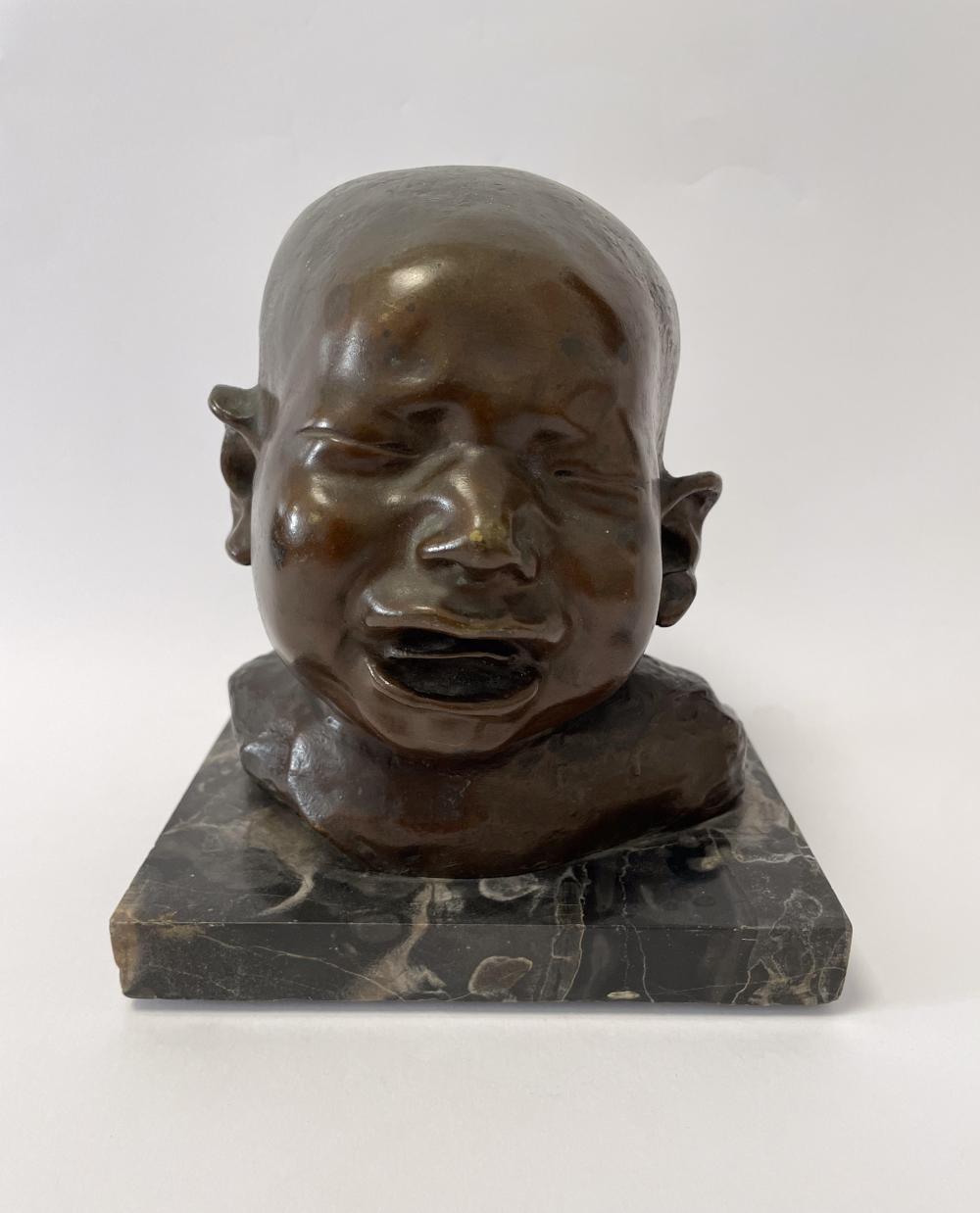 Saverio Gatto comparable auction result: saverio gatto reggio calabria 1877 napoli 1959 bimbo che piange bronzo cm 17 5x16x13
