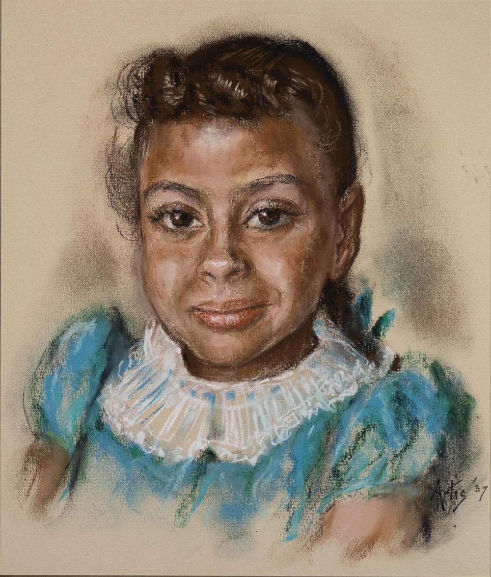 Artis Lane comparable auction result: artis lane b 1927 untitled portrait of a girl
