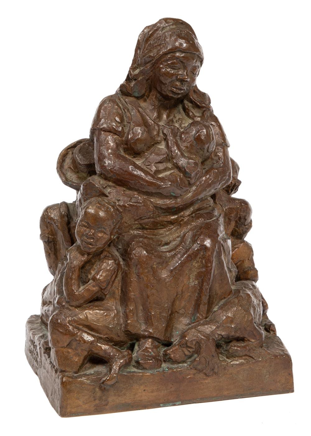 Angela Gregory comparable auction result: angela gregory plantation madonna bronze