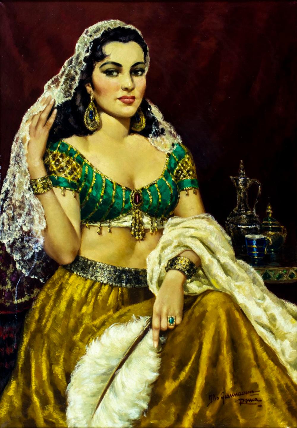 Ilio Giannaccini comparable auction result: ilio giannaccini italy 1897 1968 oil painting