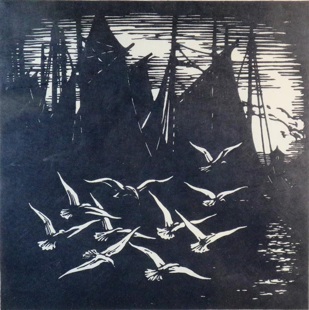 Donald Frederick Witherstine comparable auction result: donald frederick witherstine american 1896 1961 messengers of the sea circa 1920 woodcut pencil signed titled and annotated ed