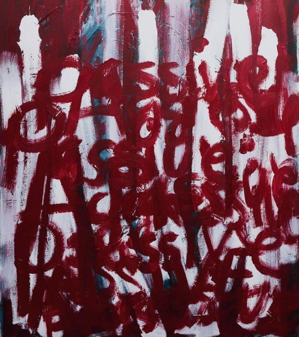 Clinton Nain comparable auction result: clinton nain b 1971 acrylic on canvas