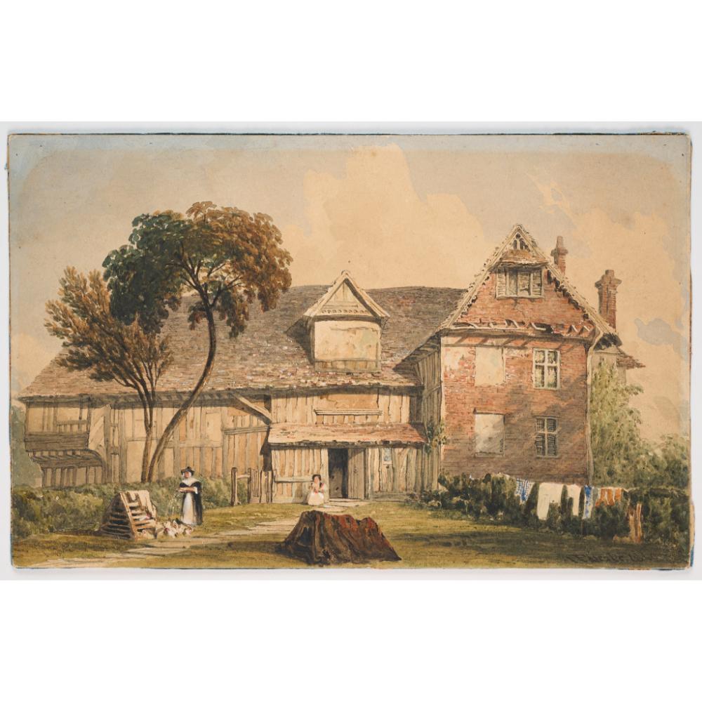 John Preston Neale comparable auction result: john preston neale british 1771 80 1847 a cottage by the sea at dusk