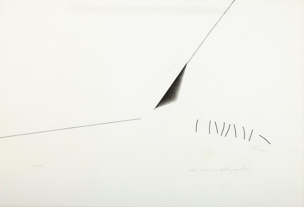 Leopoldo Nóvoa comparable auction result: leopoldo novoa 1919 2012 untitled lithograph 38 x 56 5cm signed no 33 65 and inscribed with personal dedication to cecil king