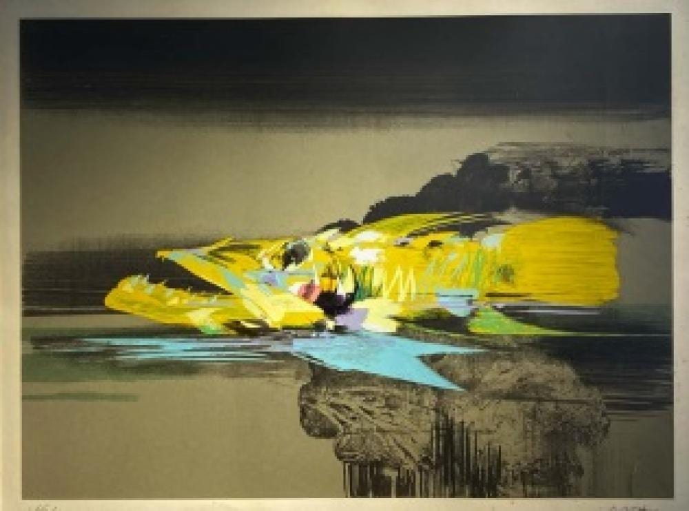 Alejandro Obregón (1920-1992) Barracuda, sf. Grabado Medidas: 48 x 65 cm Ed. 66/100 comparable sale