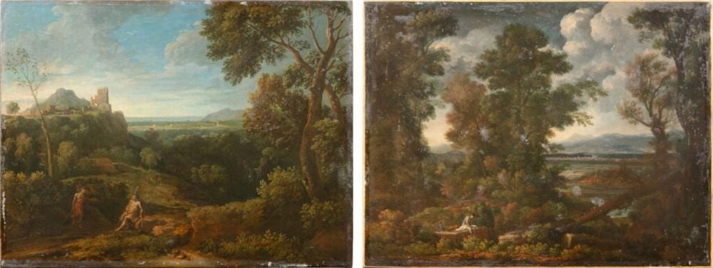 Jan Frans van Bloemen comparable auction result: animated landscapes