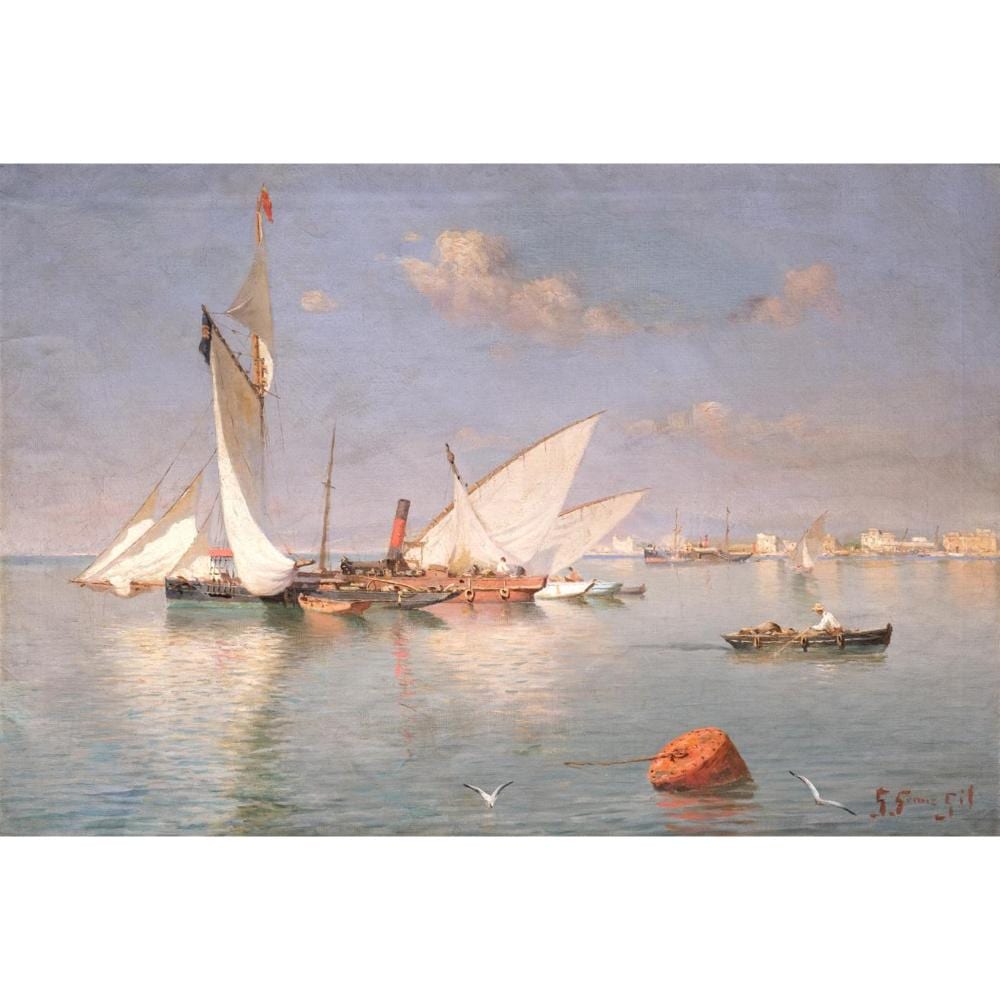 guillermo g mez gil m laga 1862 c diz 1942 marina del puerto de m laga · Isbilya Subastas · 2024-09-18 Guillermo Gómez y Gil comparable auction result: guillermo g mez gil m laga 1862 c diz 1942 marina del puerto de m laga
