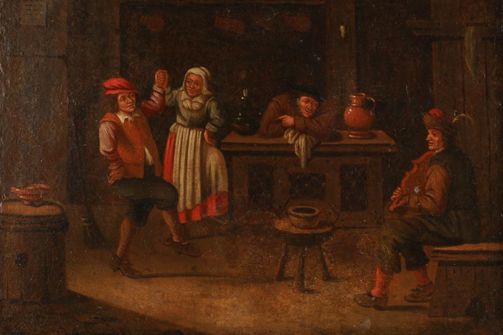 David Teniers the Younger Flemish Tavern Scene sold by Kavanagh Auctions, lot 243 — auction record photograph
