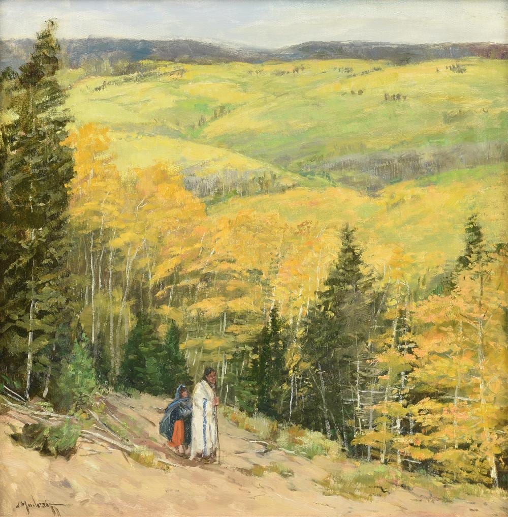 John Modesitt comparable auction result: john modesitt american b 1955 a painting spring path 20th century