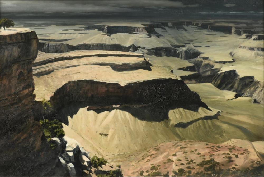 David Caton comparable auction result: david caton american texas b 1955 a painting canyons 20th century