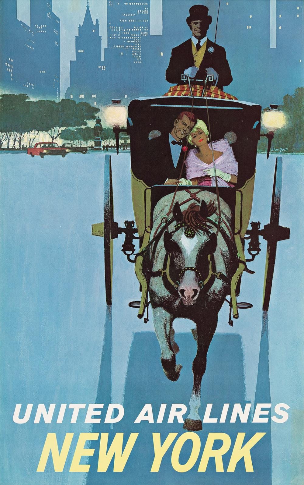Stanley Walter Galli comparable auction result: stanley walter galli 1912 2009 united air lines new york circa 1957