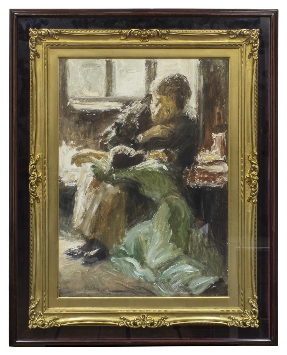 Antonio Asturi comparable auction result: oil painting by antonio asturi