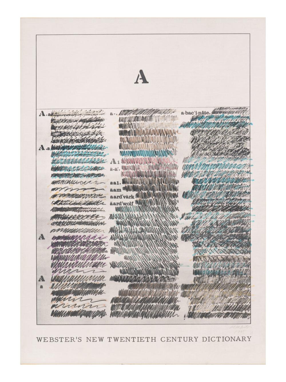 Shusaku Arakawa comparable auction result: shusaku arakawa japanese 1936 2010 websters new twentieth century dictionary 1965