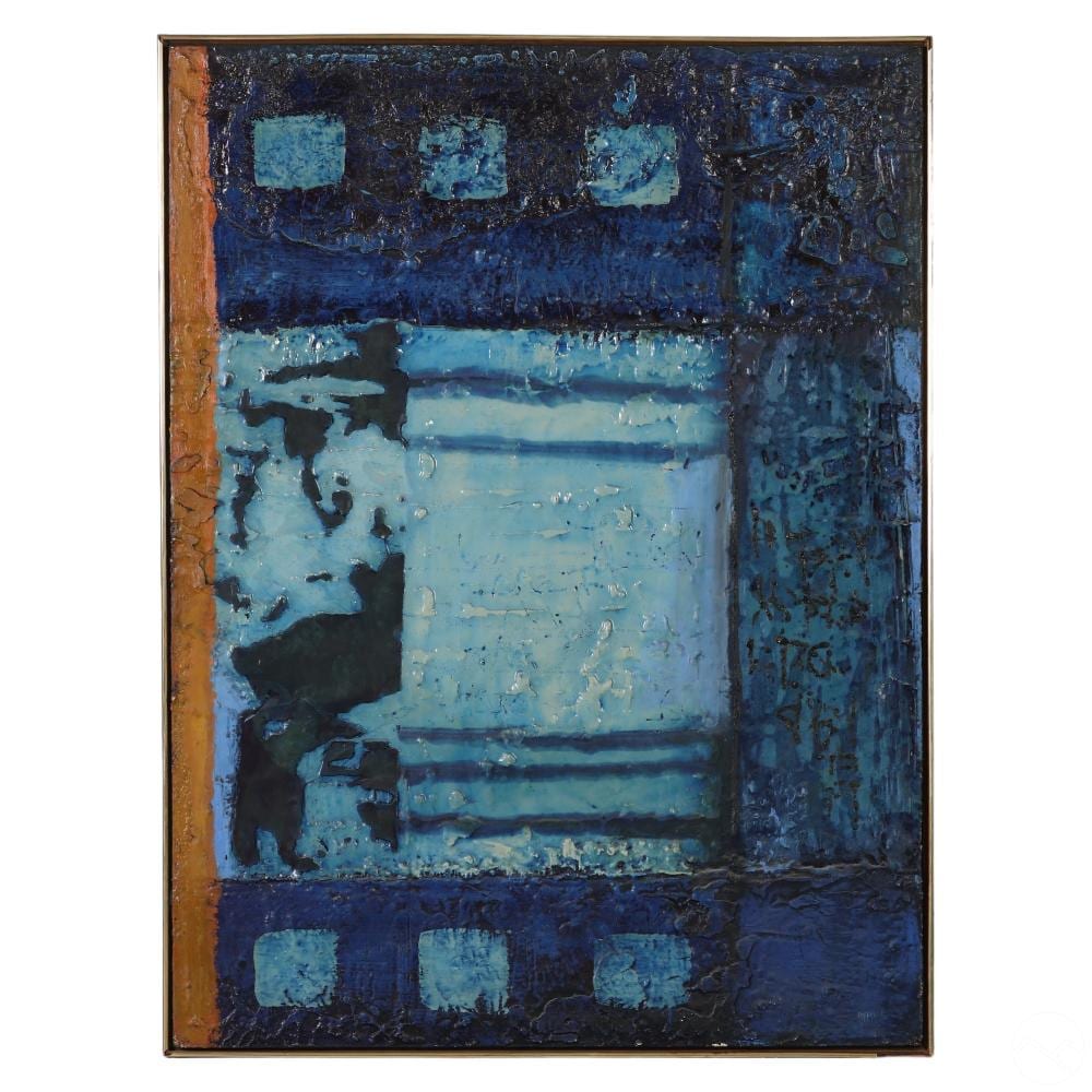 Jack Reppen comparable auction result: jack reppen 1933 1964 textured abstract painting