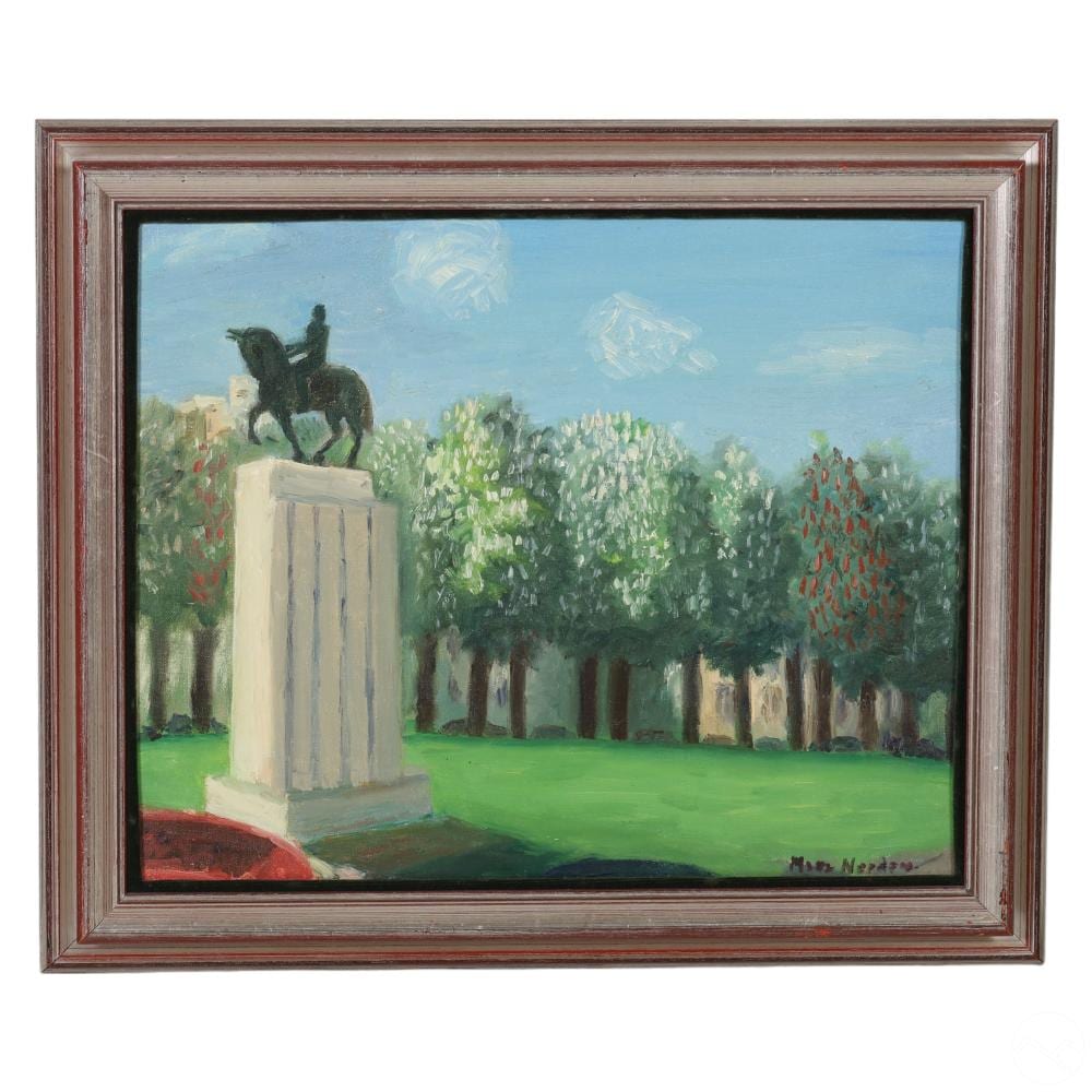 maxa nordau 1897 1993 paris cityscape oil painting · Hill Auction Gallery · 2024-09-25 Maxa Nordau comparable auction result: maxa nordau 1897 1993 paris cityscape oil painting
