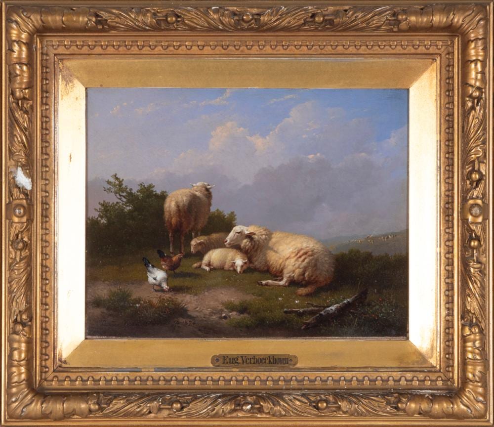 Eugène Joseph Verboeckhoven comparable auction result: eug ne joseph verboeckhoven 1799 1881 belgian