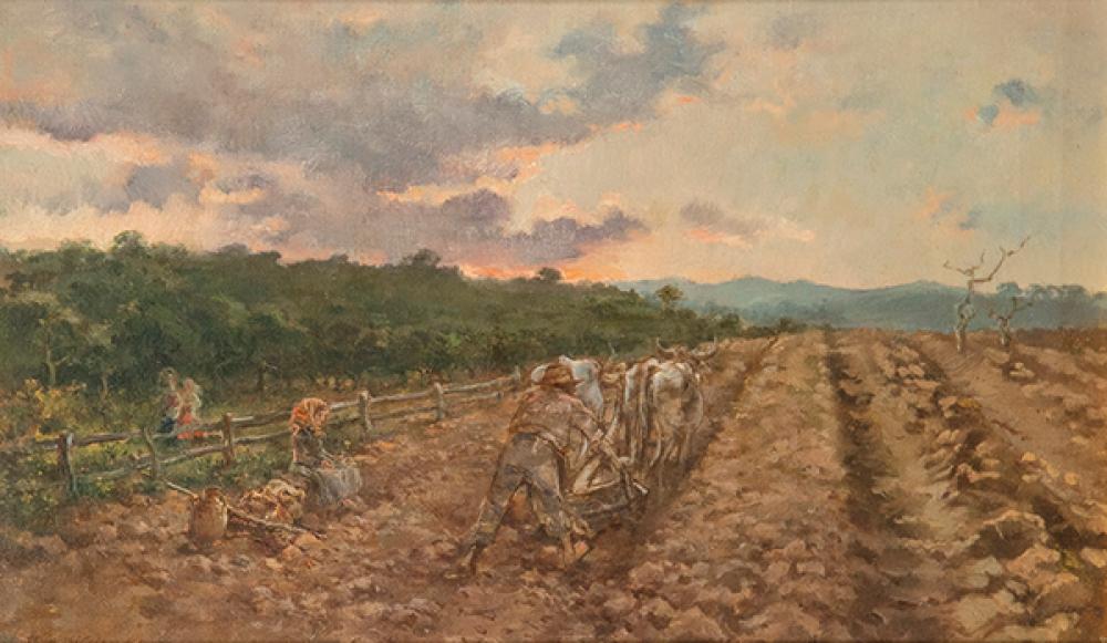 Ricardo de Villodas comparable auction result: ricardo de villodas tilling the land