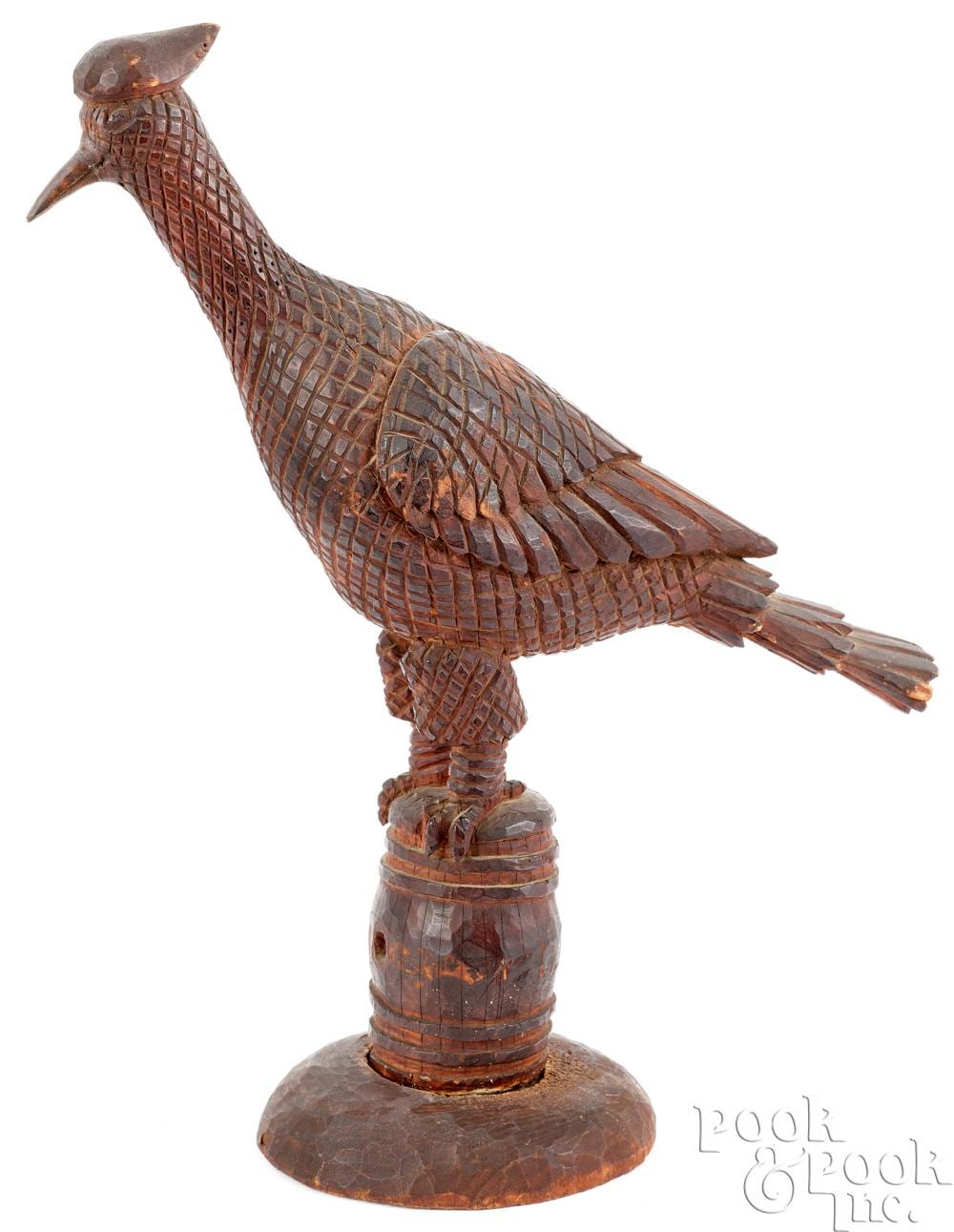 aaron mountz carved bird · Pook & Pook Inc. · 2024-09-27 Aaron Mountz comparable auction result: aaron mountz carved bird