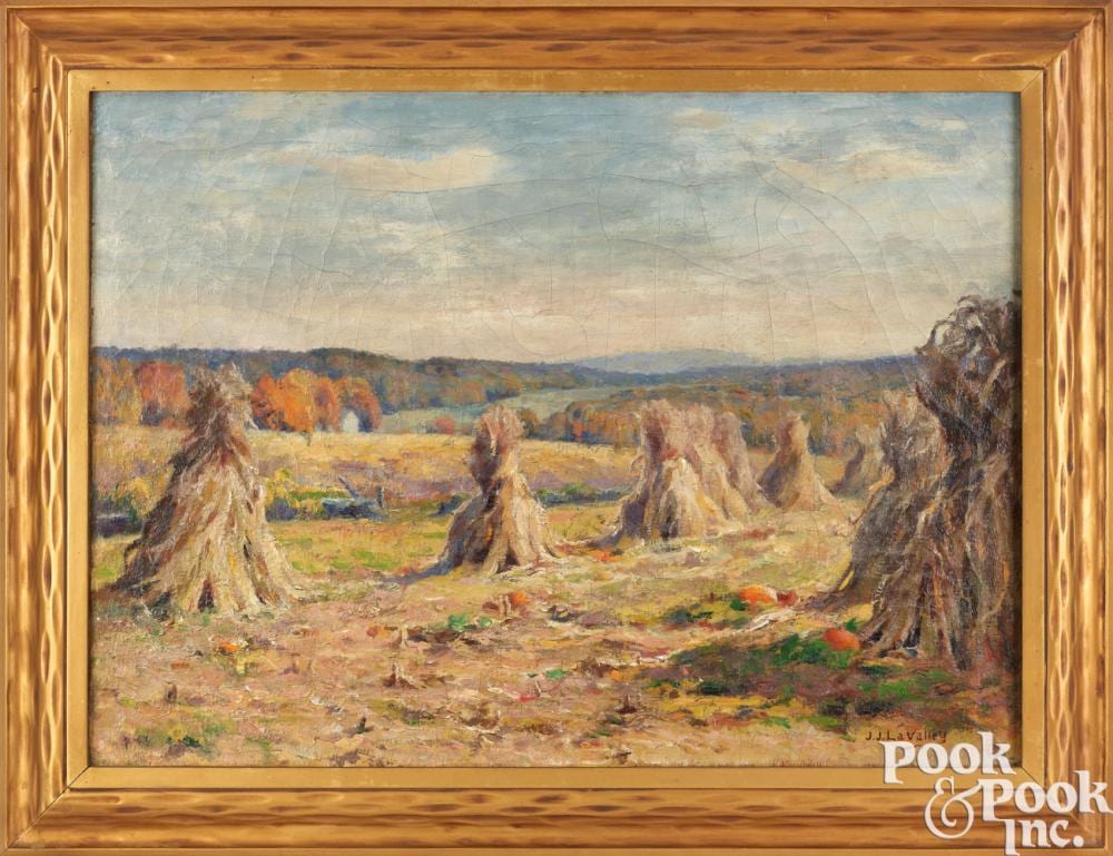 jonas joseph lavalley oil on canvas · Pook & Pook Inc. · 2024-09-27 Jonas Joseph LaValley comparable auction result: jonas joseph lavalley oil on canvas