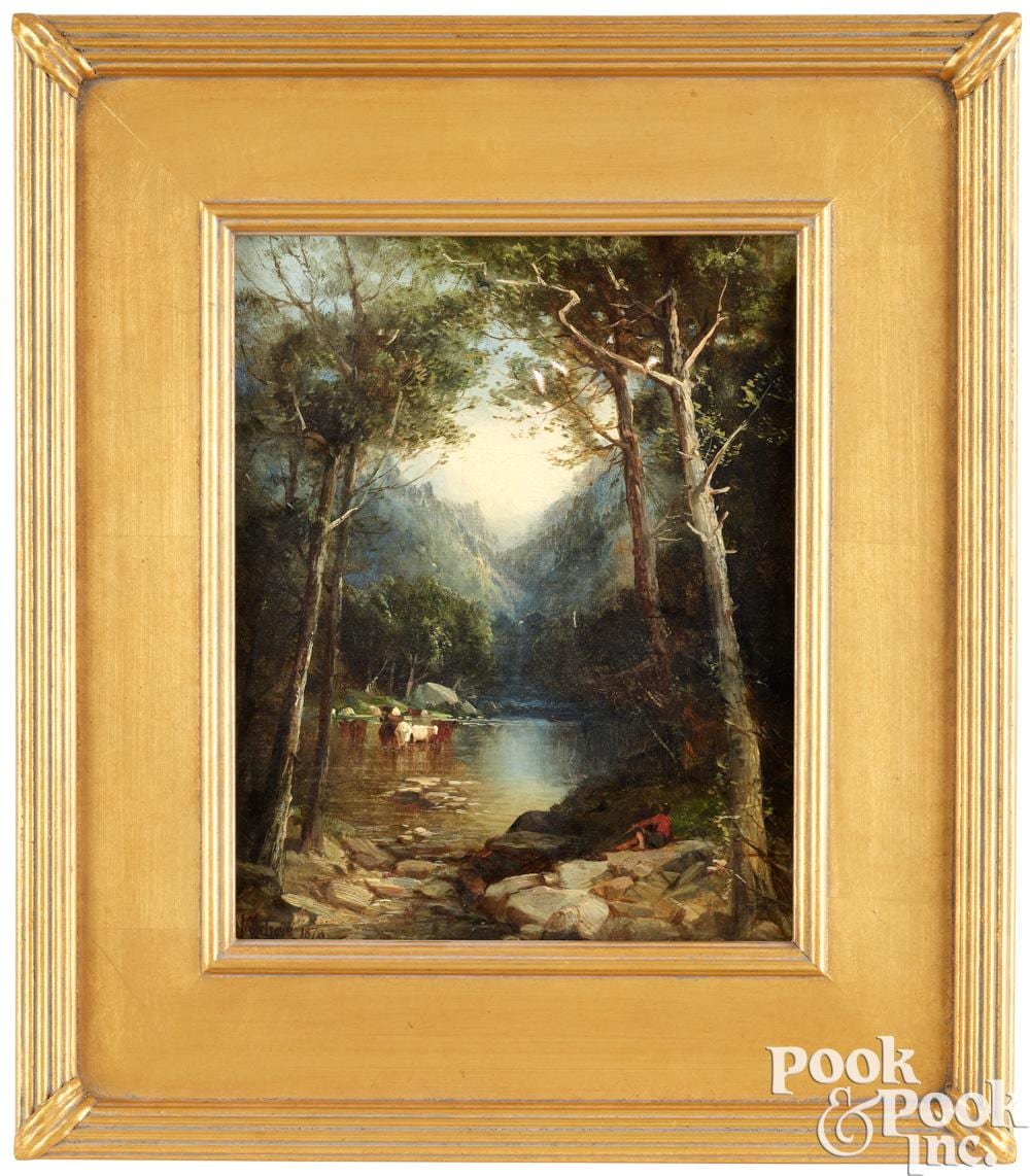 Andrew W. Melrose comparable auction result: andrew w melrose oil on canvas