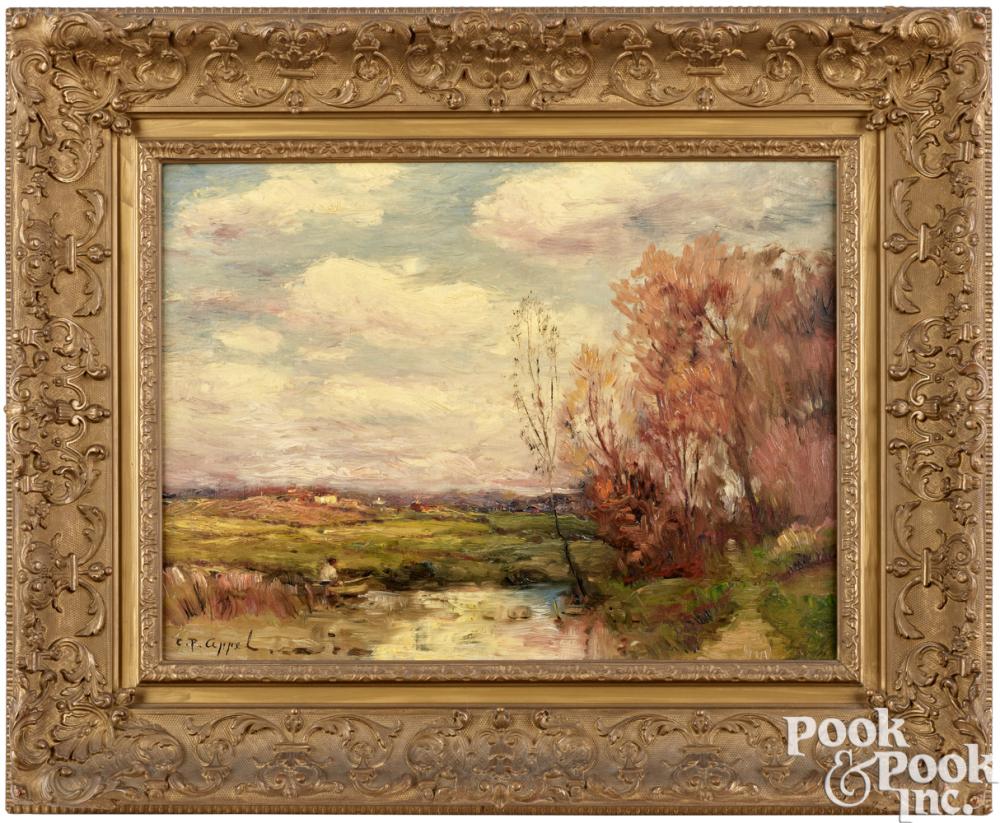 Charles P. Appel comparable auction result: charles p appel oil on canvas landscape