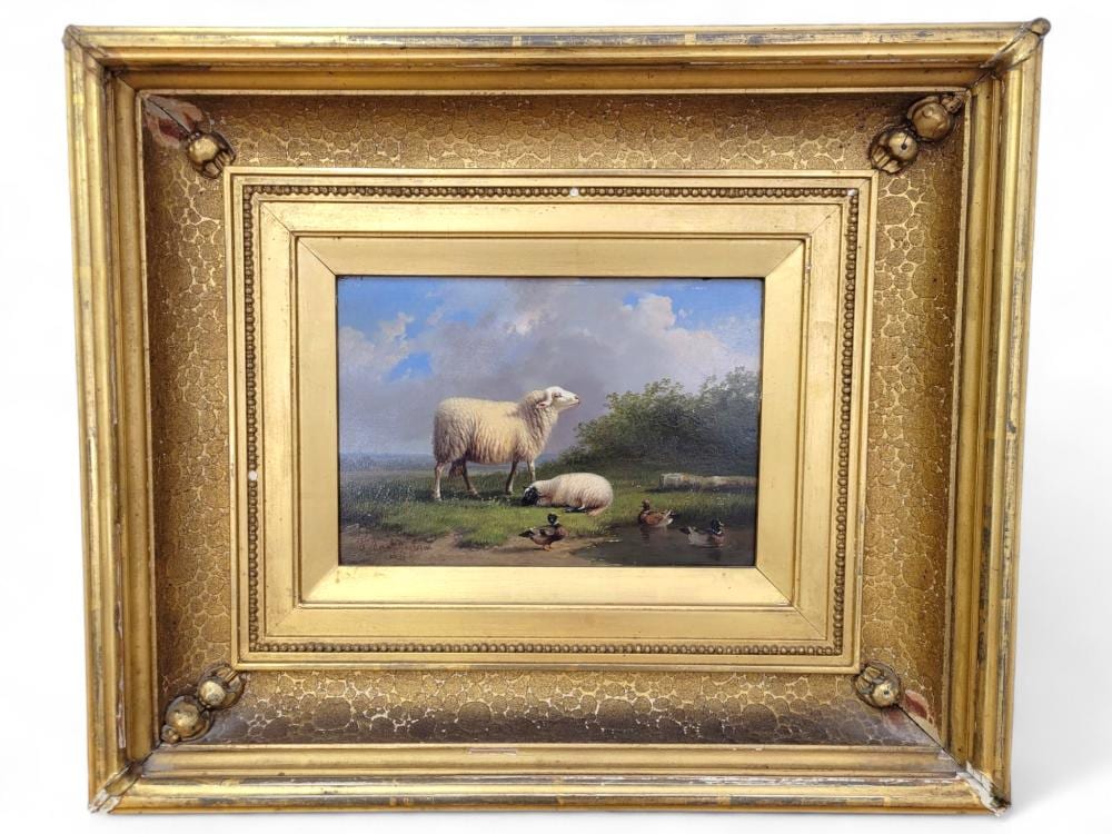 Joseph van Dieghem comparable auction result: joseph van dieghem 1843 1885 oil on board