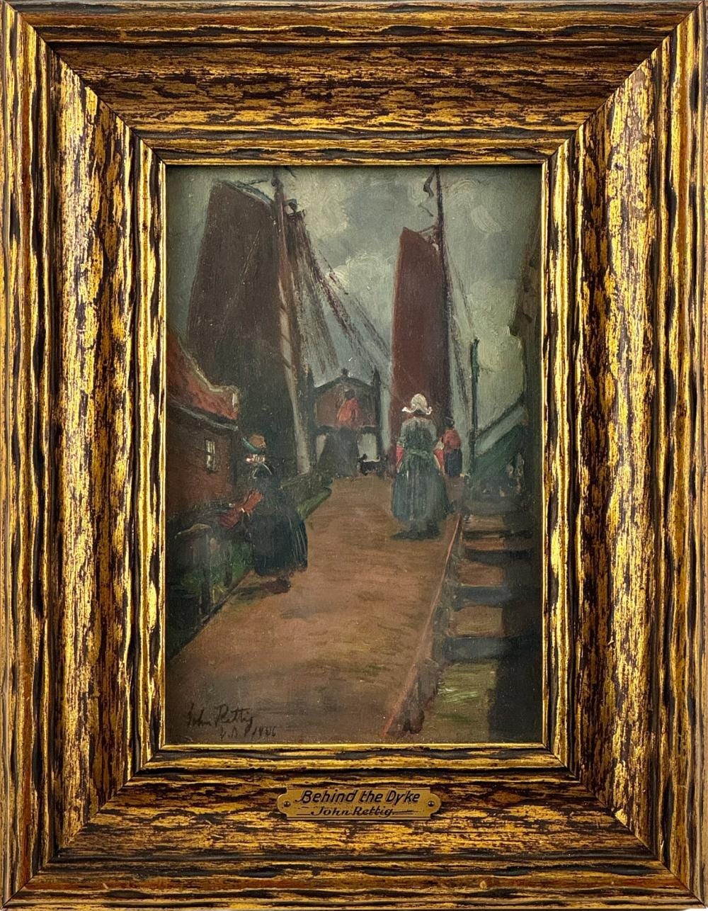 John Rettig comparable auction result: behind the dyke oil by john rettig