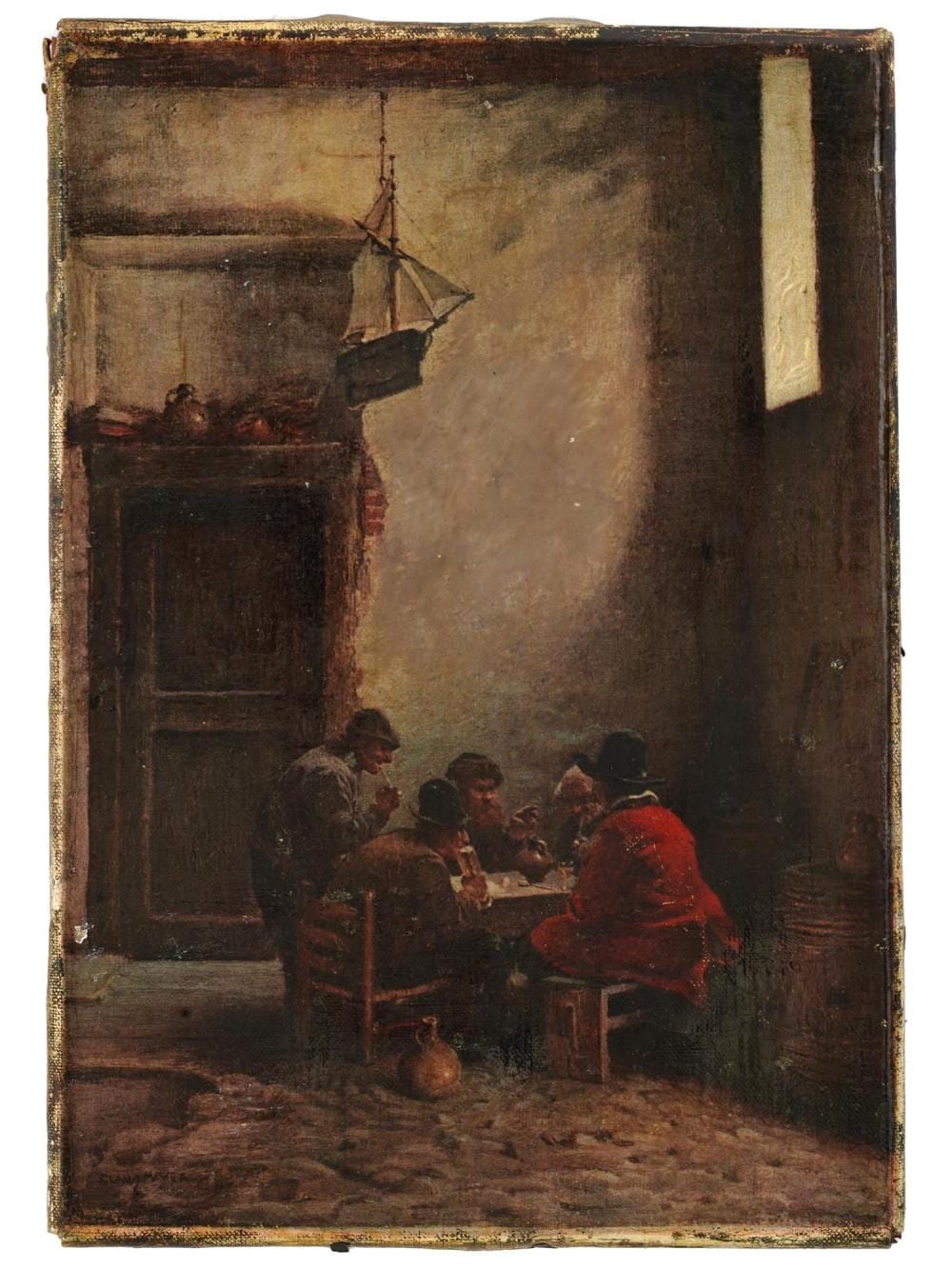 german tavern scene oil painting by claus meyer · Antique Arena Inc · 2024-09-21 Claus Meyer comparable auction result: german tavern scene oil painting by claus meyer