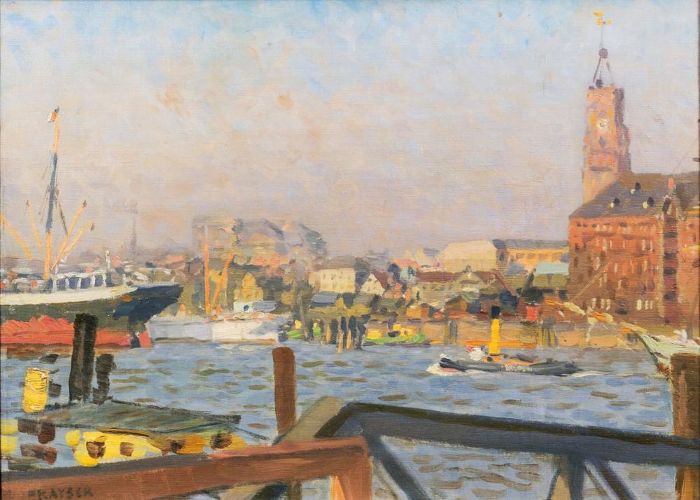Paul Kayser comparable auction result: paul kayser hamburg 1869 donaueschingen 1942 port of hamburg