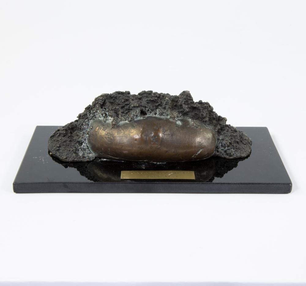 Albert Szukalski comparable auction result: albert szukalski 1945 2000 bronze sculpture patate cosaque with gilded nameplate