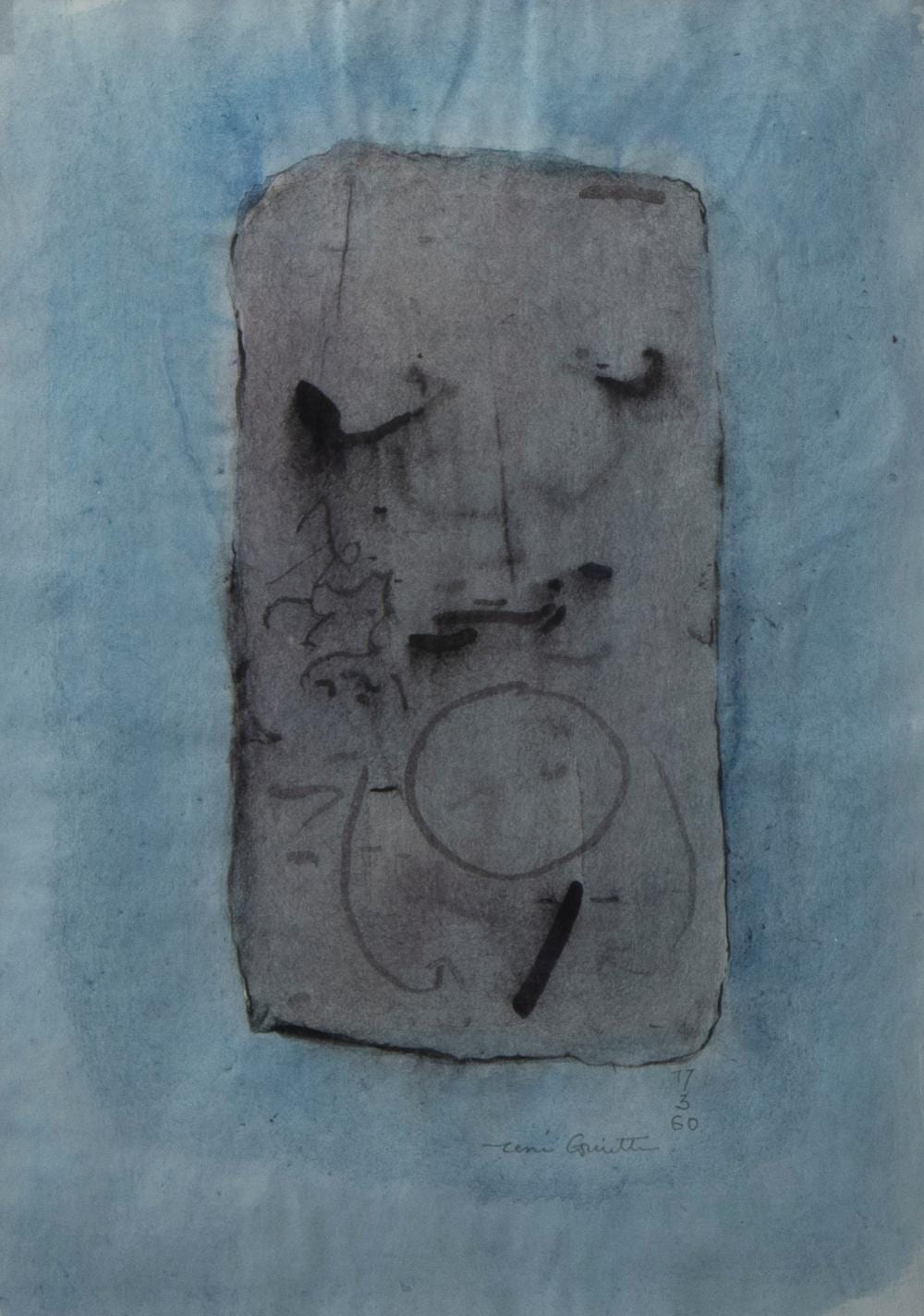 ren guiette 1893 1976 watercolour untitled signed and dated 17 3 60 · Maison Jules Veilinghuis · 2024-09-23 René Guiette comparable auction result: ren guiette 1893 1976 watercolour untitled signed and dated 17 3 60