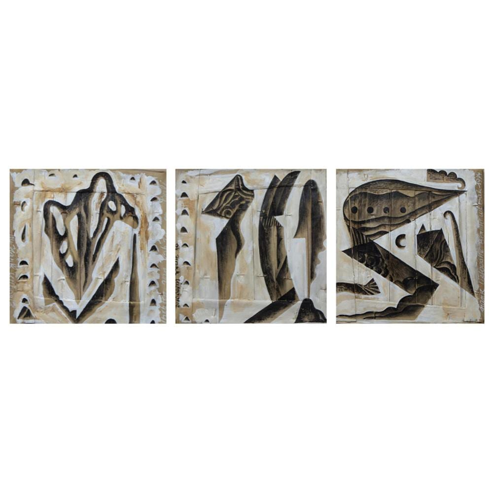 frank liefooghe 1945 triptych oil on paper untitled signed and dated 94 · Maison Jules Veilinghuis · 2024-09-23 Frank Liefooghe comparable auction result: frank liefooghe 1945 triptych oil on paper untitled signed and dated 94