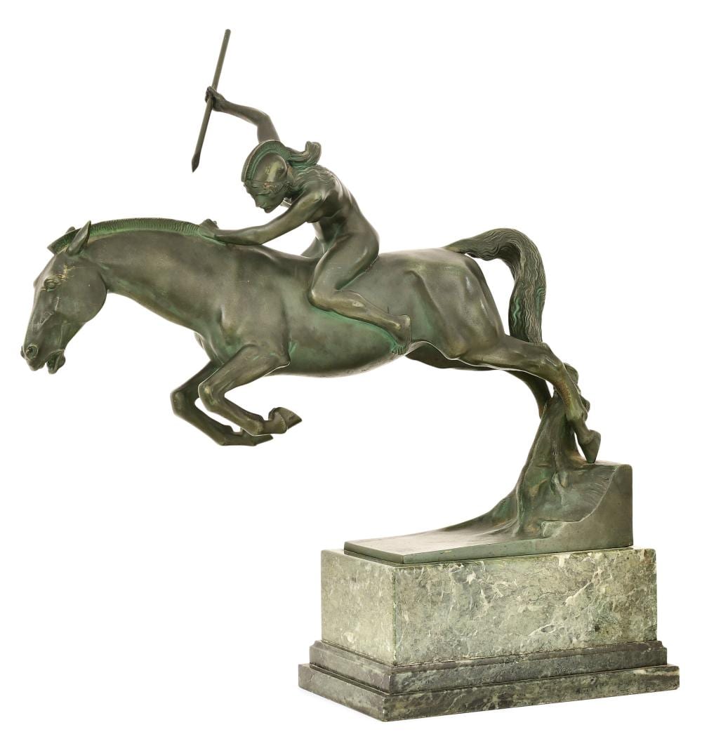 Adolf Josef Pohl comparable auction result: adolf josef pohl austrian 1872 1930 amazon attacking on horseback