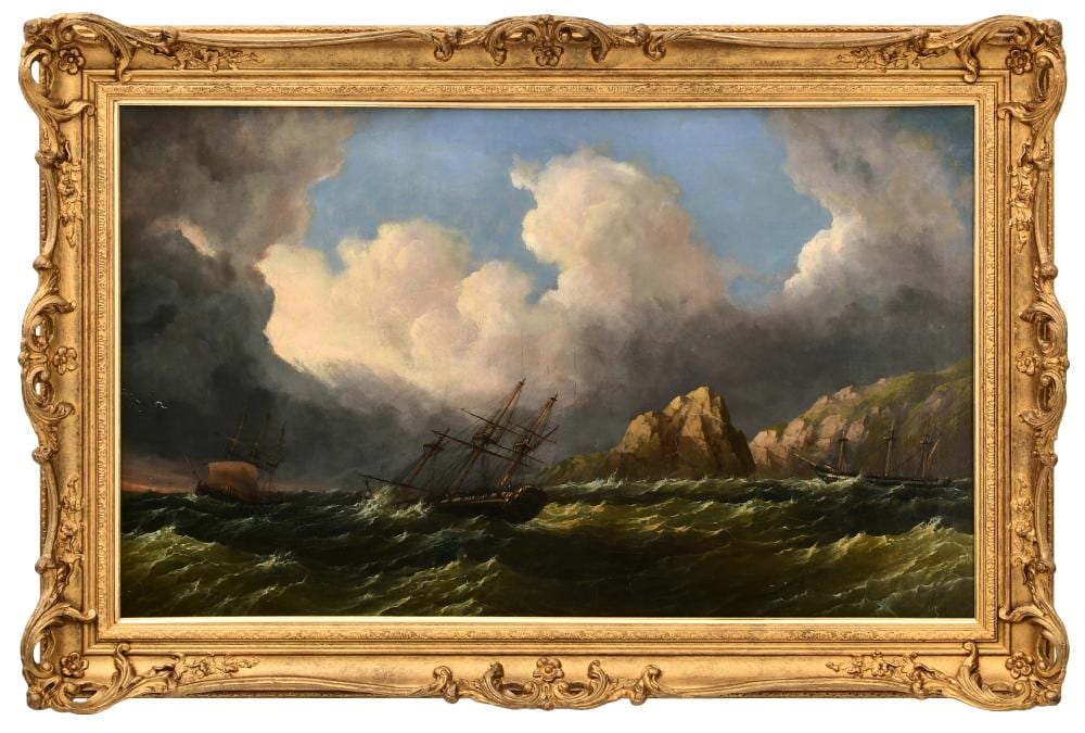 William Henry Williamson comparable auction result: william henry williamson british 1820 1883 riding the storm