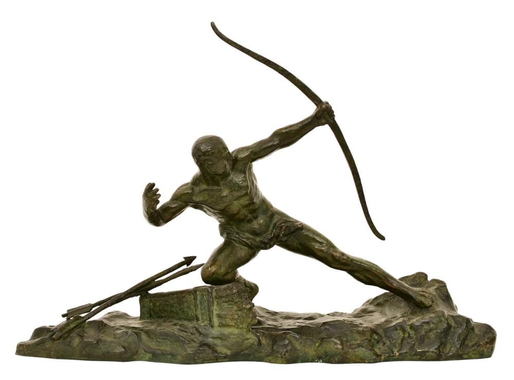 ghanu gantcheff bulgarian 1885 1950 bronze sculpture of an archer · Fontaine's Auction Gallery · 2024-09-29 Ganu Gantcheff comparable auction result: ghanu gantcheff bulgarian 1885 1950 bronze sculpture of an archer