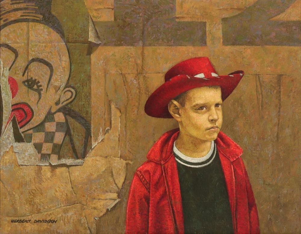 Herbert Laurence Davidson comparable auction result: herbert davidson 1930 2018 trompe l oeil on canvas