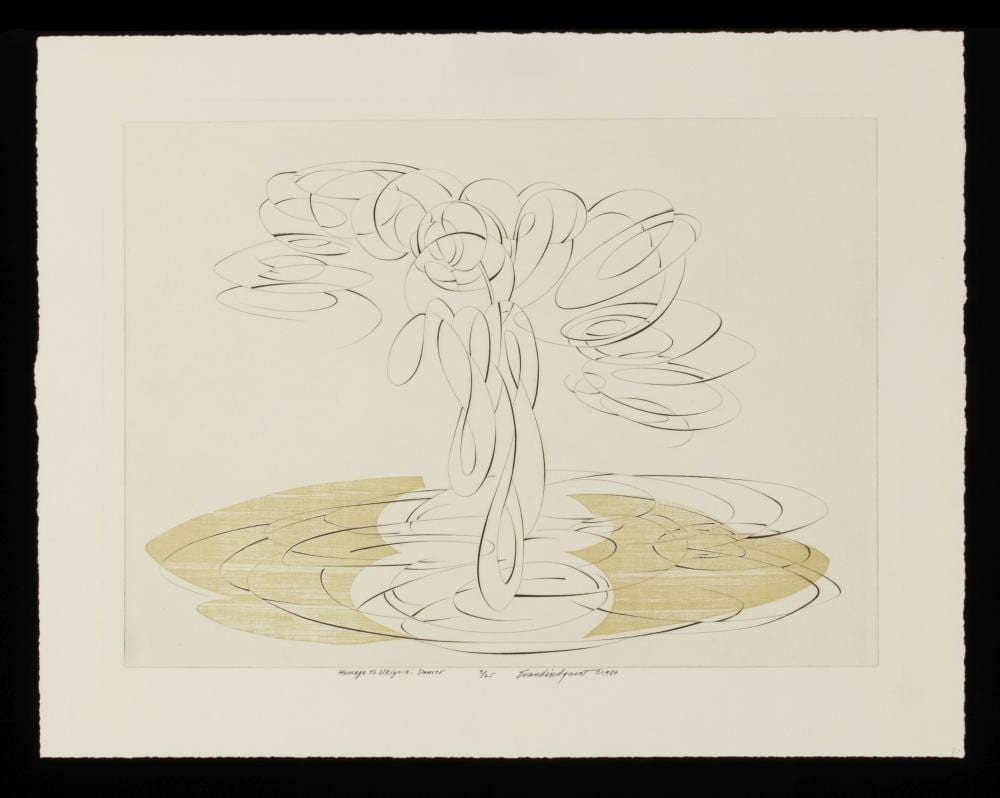 Evan Lindquist comparable auction result: evan lindquist 1936 2023 six pencil signed etchings
