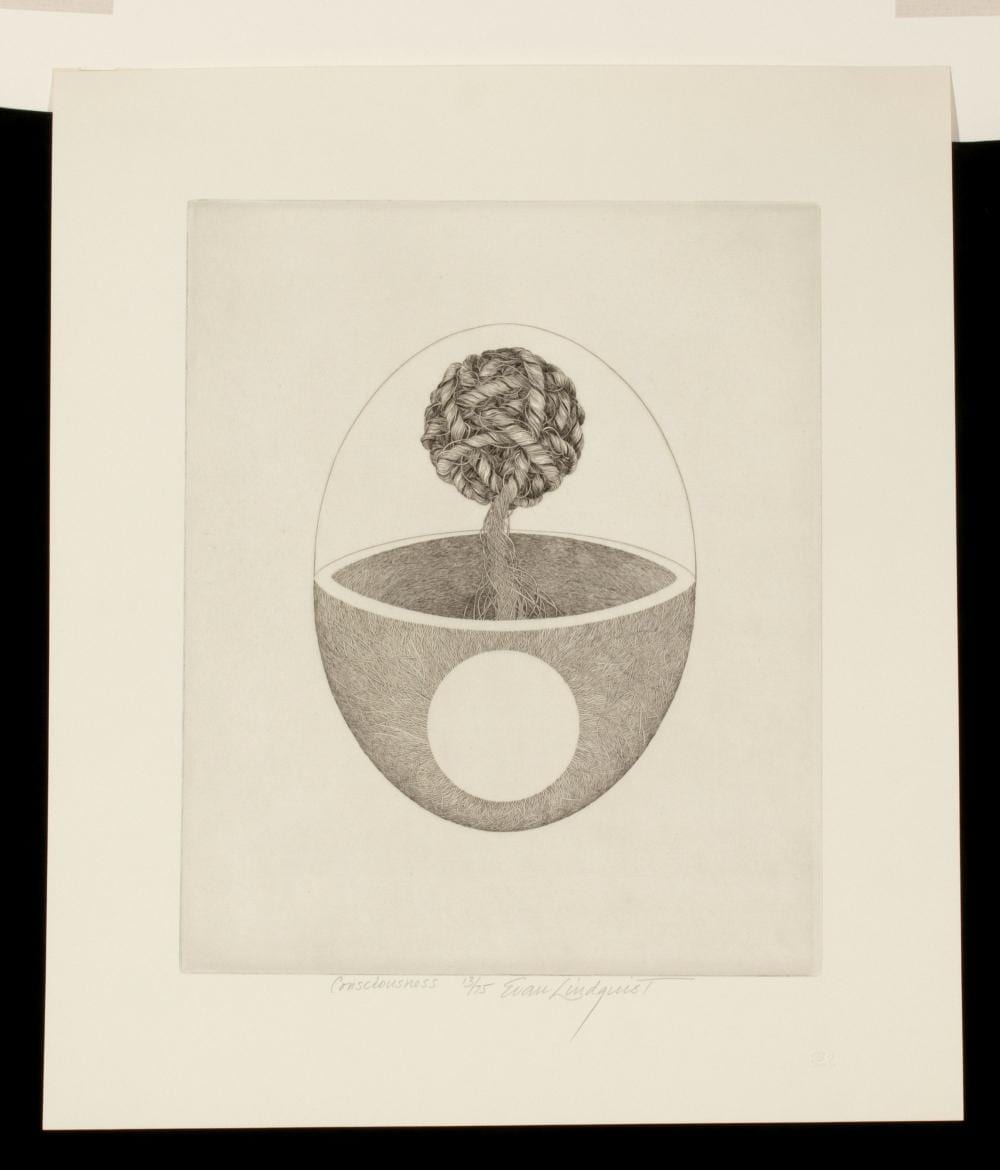 Evan Lindquist comparable auction result: evan lindquist 1936 2023 five pencil signed etchings
