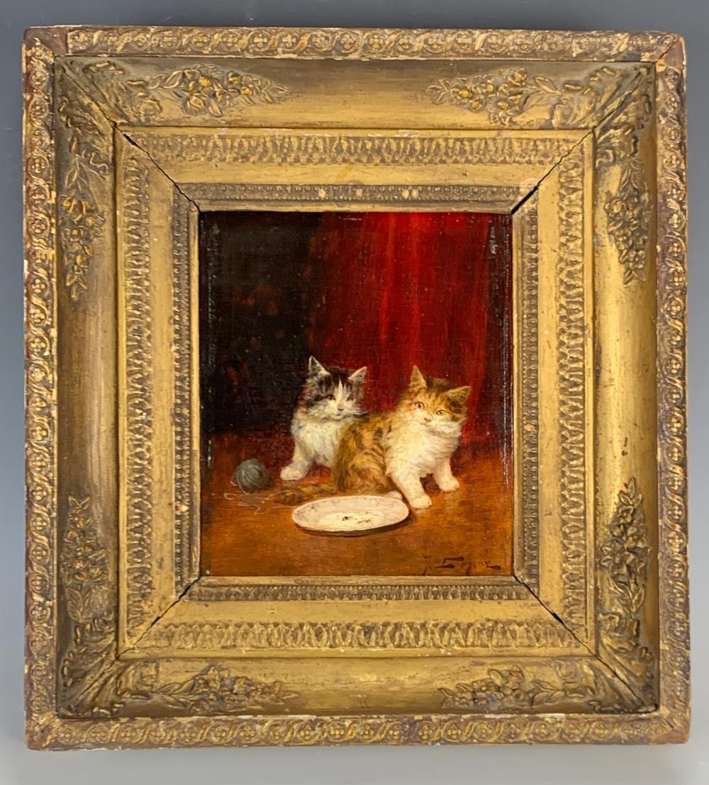 Jules Gustave Leroy comparable auction result: jules gustave leroy 1856 1921 two kittens