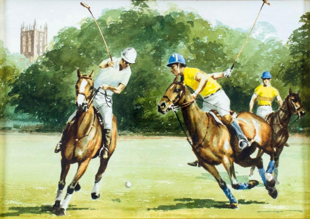 Graham Isom comparable auction result: graham isom uk 1945 watercolor painting
