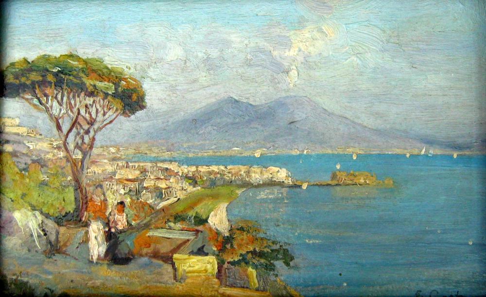 Emmanuel Costa comparable auction result: emmanuel costa french 1833 1921 bay of naples